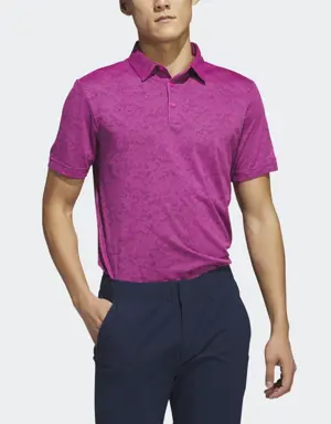 Adidas Textured Jacquard Golf Polo Shirt