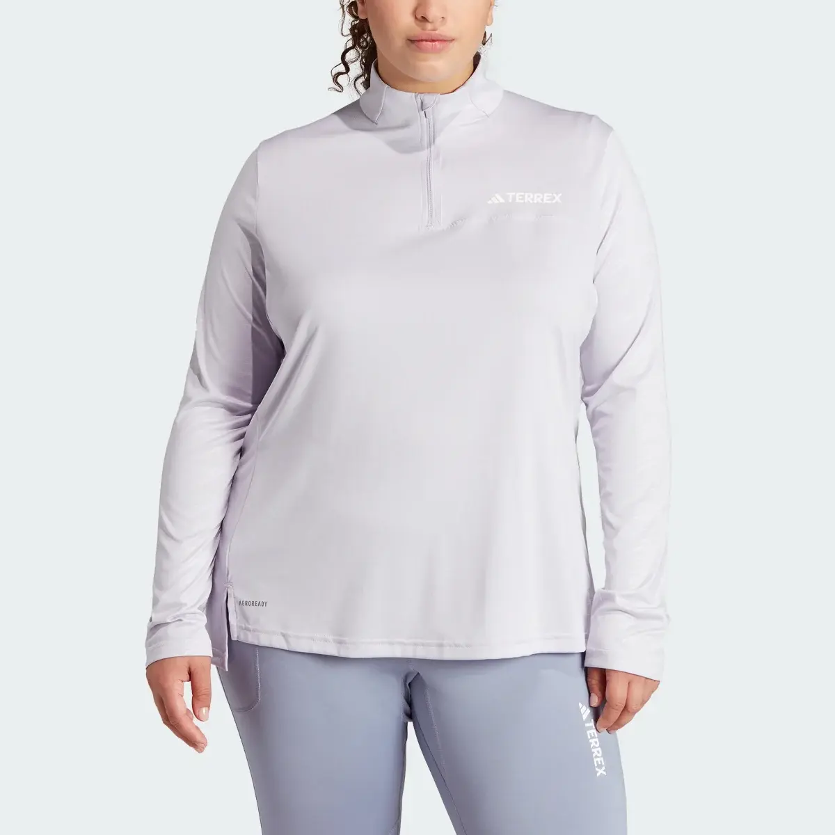 Adidas Camisola com Meio Fecho Multi TERREX (Plus Size). 1