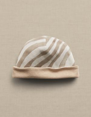 Essential SUPIMA® Reversible Beanie for Baby beige