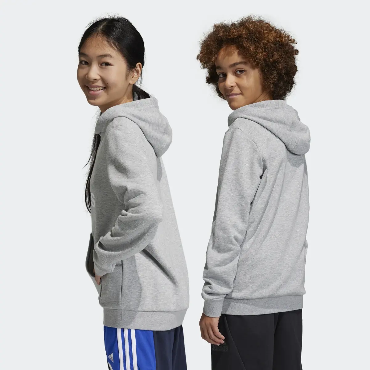 Adidas Sweat-shirt à capuche en coton Big Logo Essentials. 2