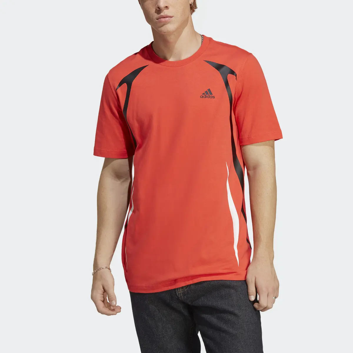 Adidas T-shirt Colourblock. 1