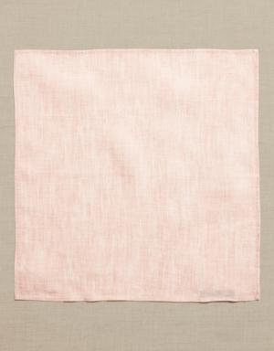 Verano Linen Pocket Square pink