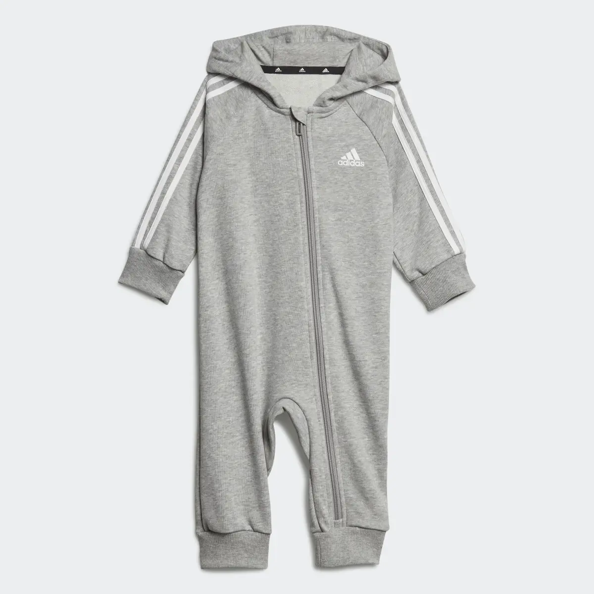 Adidas Essentials 3-Stripes French Terry Bodysuit Kids. 2