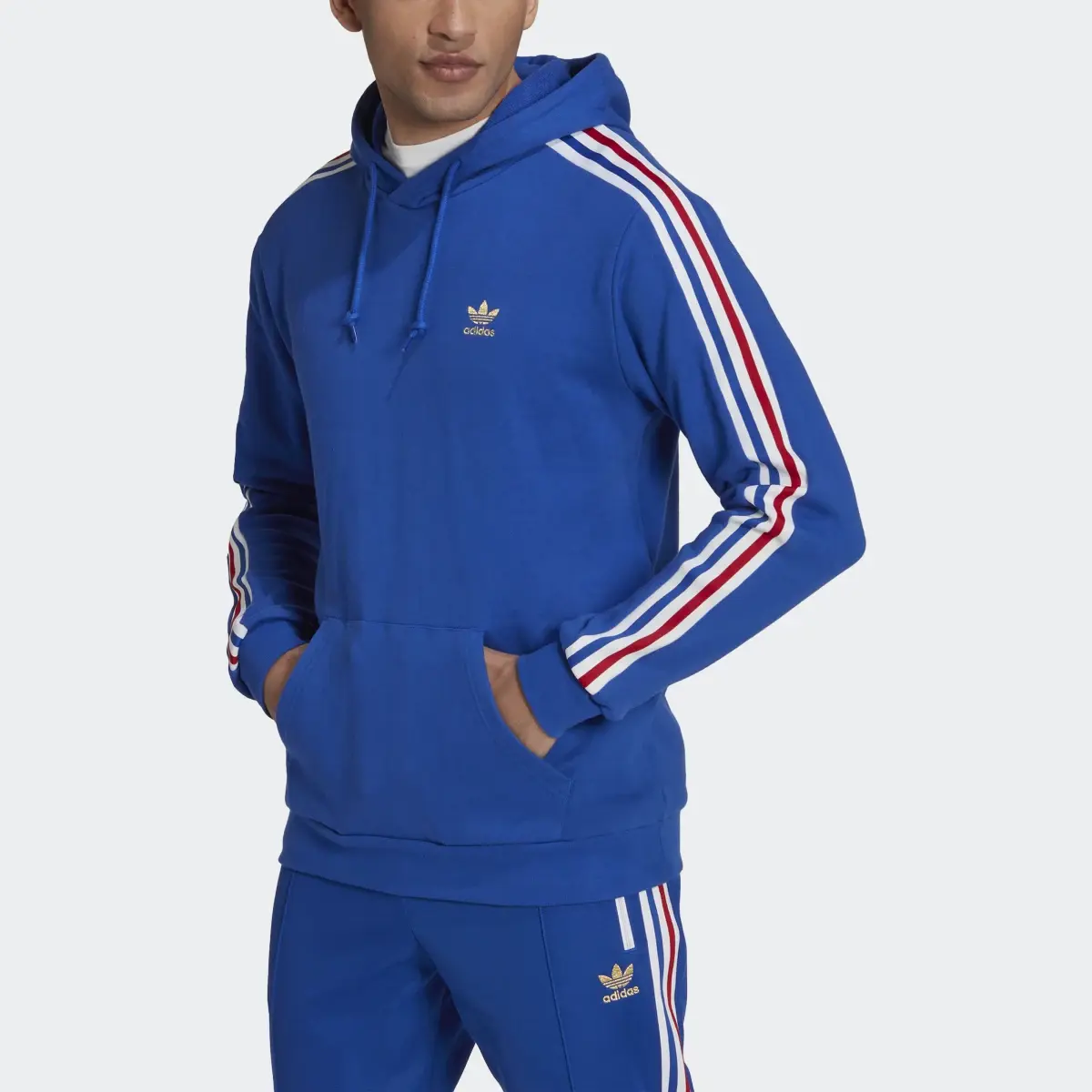 Adidas Camisola com Capuz 3-Stripes. 1