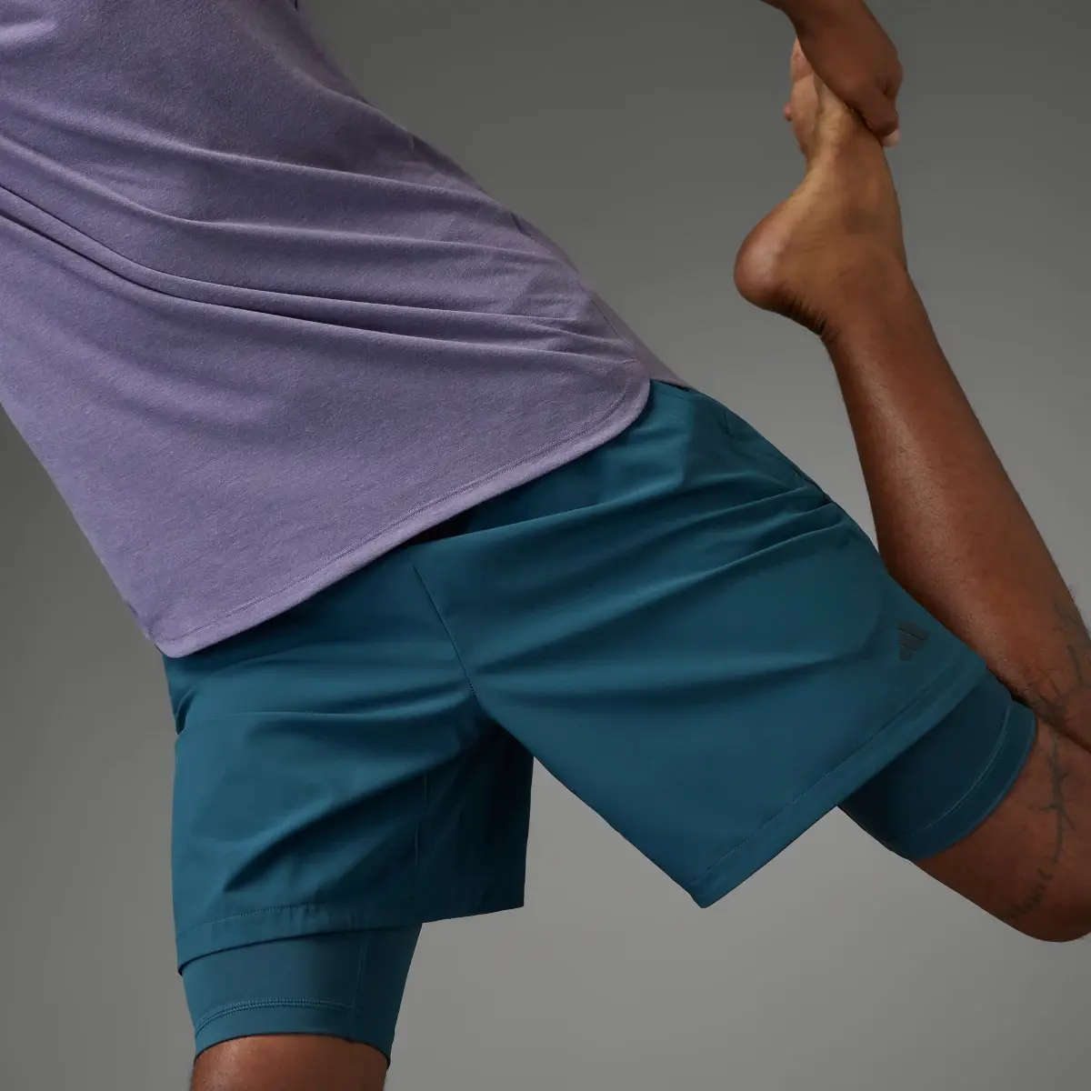 Adidas Yoga Premium Training Two-in-One Shorts. 1