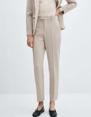 Mango Straight suit trousers