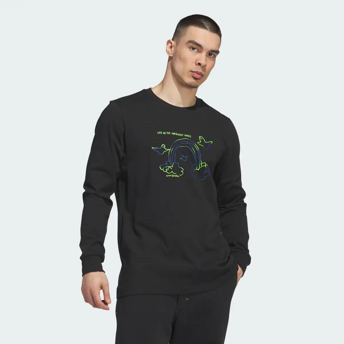 Adidas Shmoofoil Cloudy Long Sleeve Tee. 2