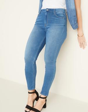 High-Waisted Rockstar 24/7 Sculpt Super Skinny Jeans For Women blue