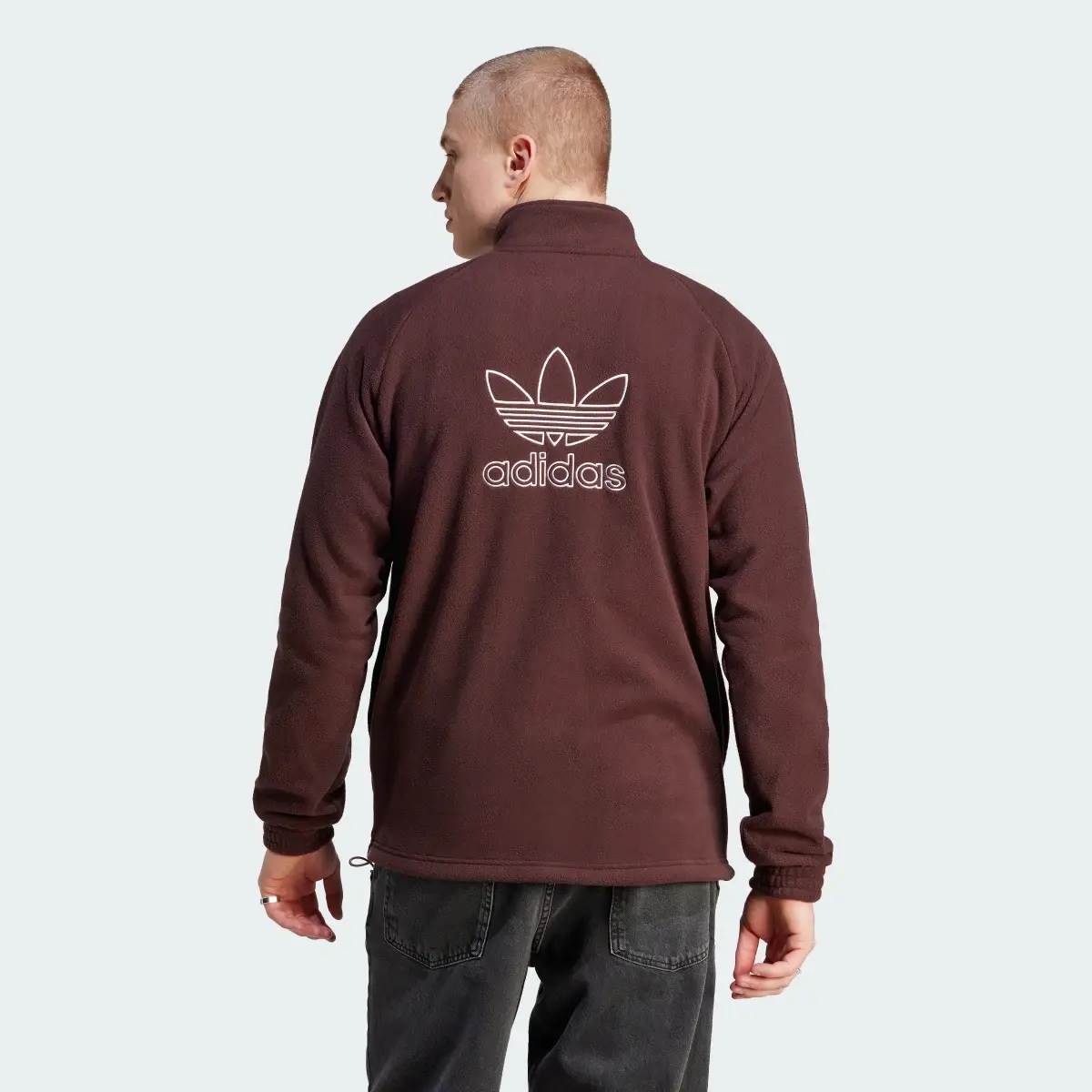 Adidas Adicolor Classics Trefoil Teddy Fleece Jacket. 3