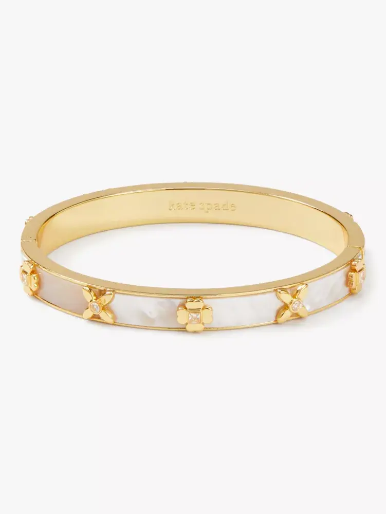 Kate Spade Heritage Bloom Hinged Bangle. 1