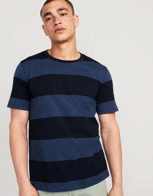 Soft-Washed Rugby-Stripe T-Shirt for Men multi