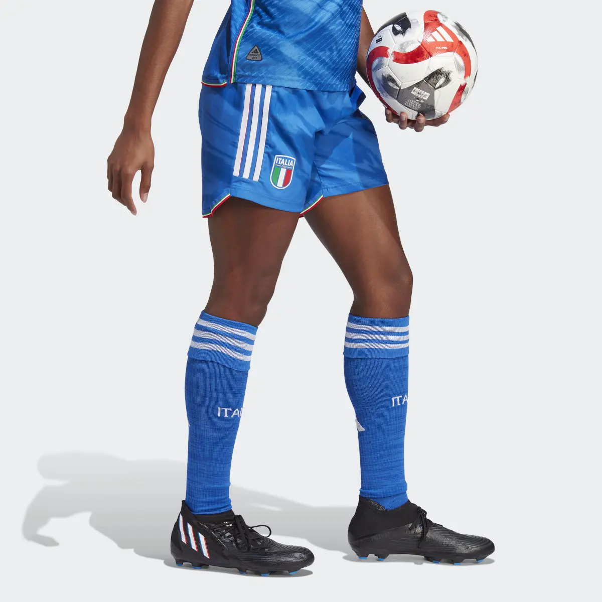 Adidas Italy Women's Team 23 Home Authentic Shorts. 3
