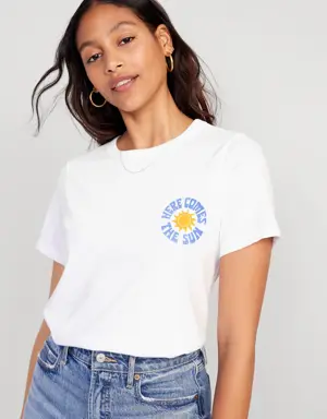 EveryWear Graphic T-Shirt for Women white