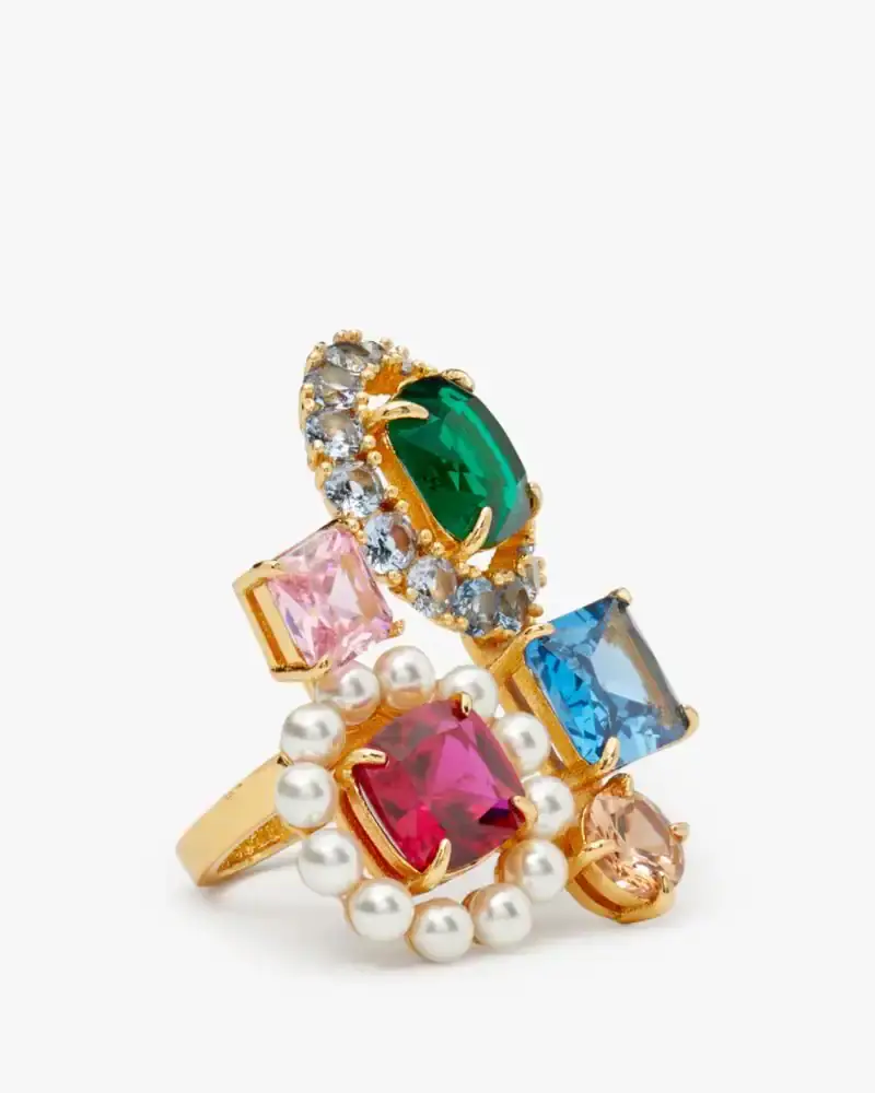 Kate Spade Victoria Cluster Cocktail Ring. 3