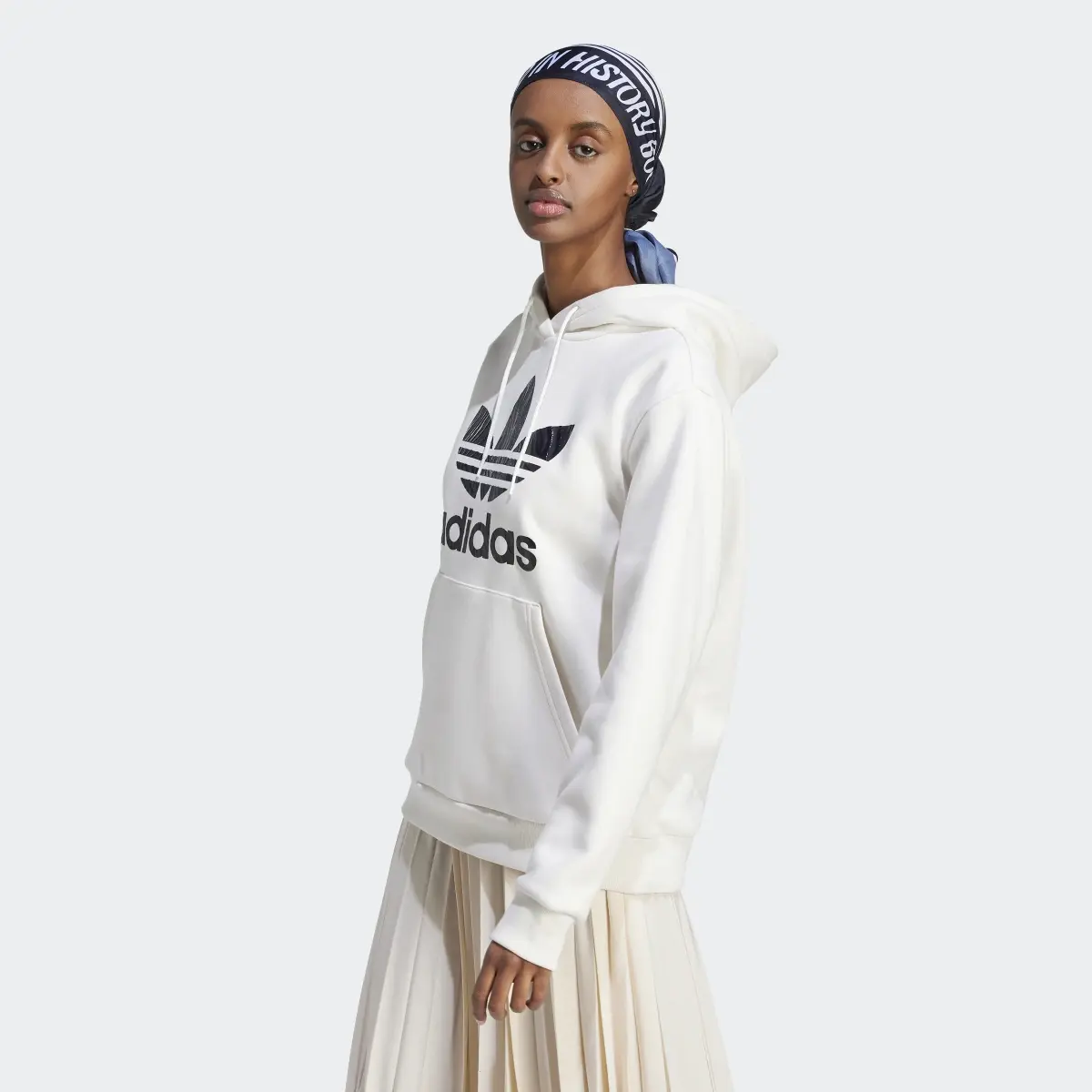 Adidas Veste à capuche à logo à imprimé animal zèbre. 2
