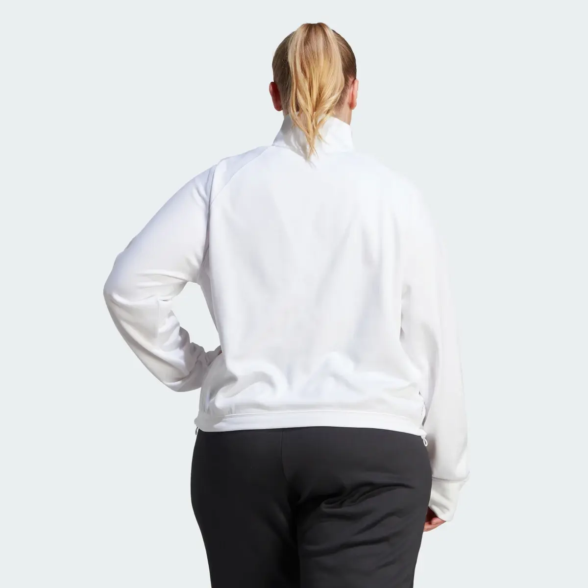 Adidas Aeroready Game & Go Quarter-Zip Fleece Top (Plus Size). 3