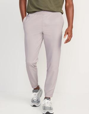 Go-Dry Warp-Knit Nylon Tapered Jogger Pants for Men gray