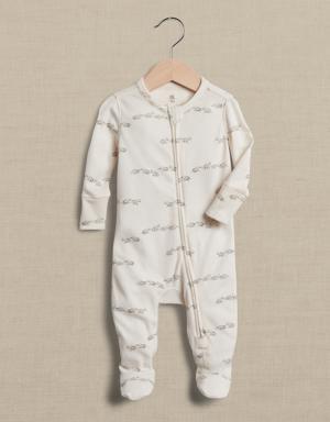 Essential SUPIMA® Footed One-Piece for Baby beige