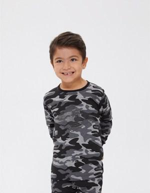 Camo Diamond Erkek Çocuk T-Shirt Kamuflaj