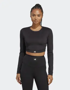 Sports Club Long Sleeve Crop Tee