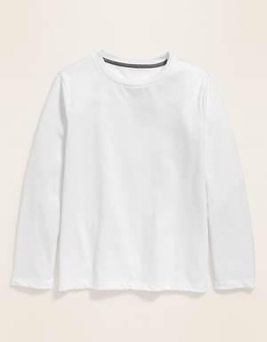 Long-Sleeve Softest T-Shirt for Boys white