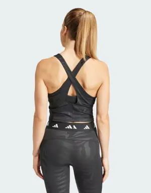 Adidas Débardeur de training court imprimé Techfit. 3
