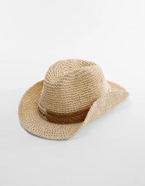 Natural fiber hat