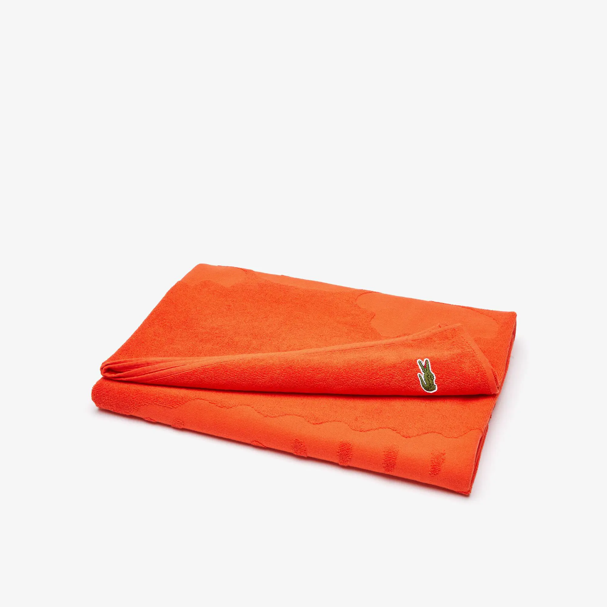 Lacoste Oversized Crocodile L Sport Cotton Beach Towel. 1