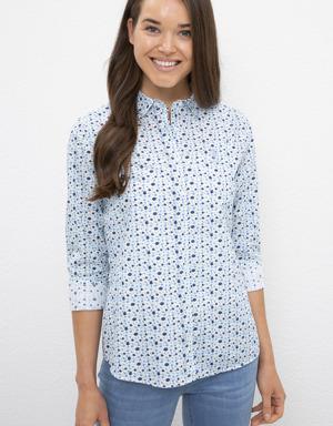 Kadın Açık Mavi Gömlek Uzunkol