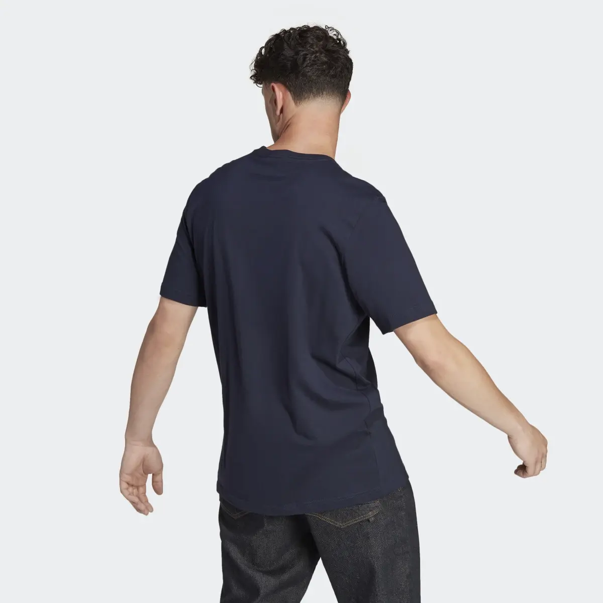 Adidas T-shirt en jersey à petit logo brodé Essentials. 3