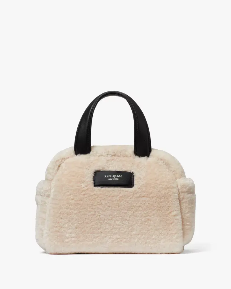 Kate Spade Apres Chic Faux Shearling Satchel. 1