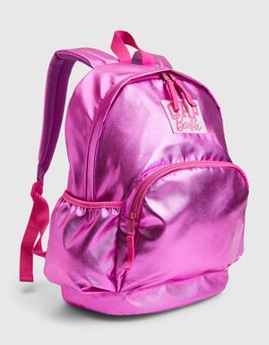 &#215 Barbie&#153 Kids Recycled Arch Logo Metallic Backpack pink