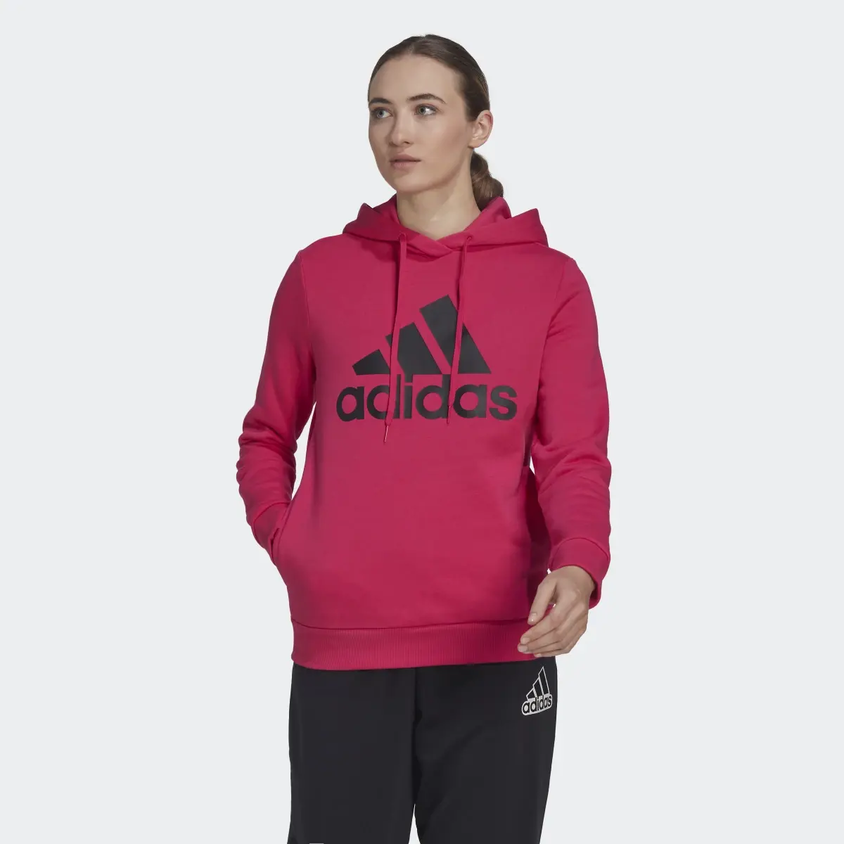 Adidas Sudadera con capucha LOUNGEWEAR Essentials Logo Fleece. 1