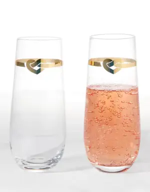 With Love Stemless Toasting Flute Pair