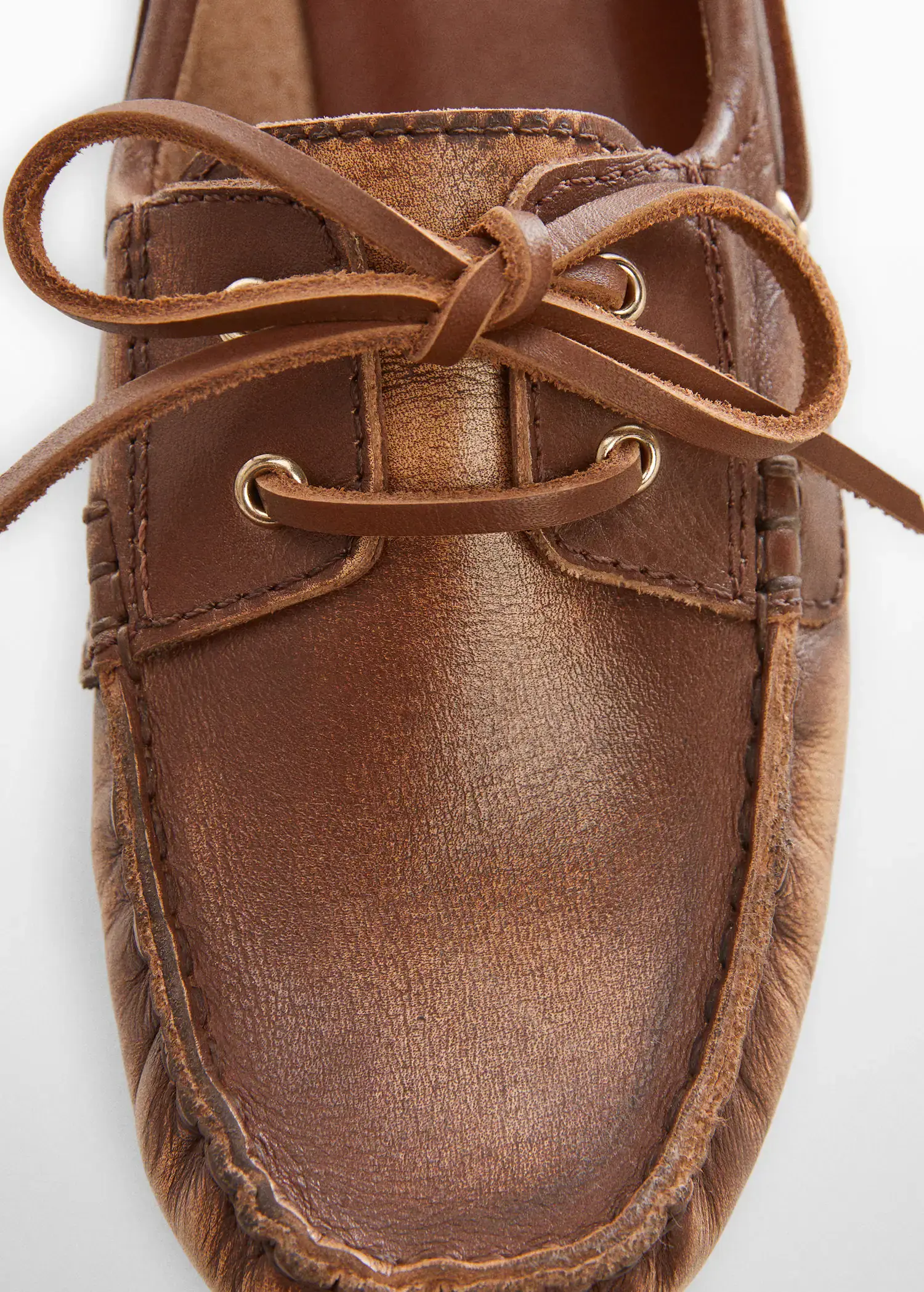 Mango Leather boat shoes. 3