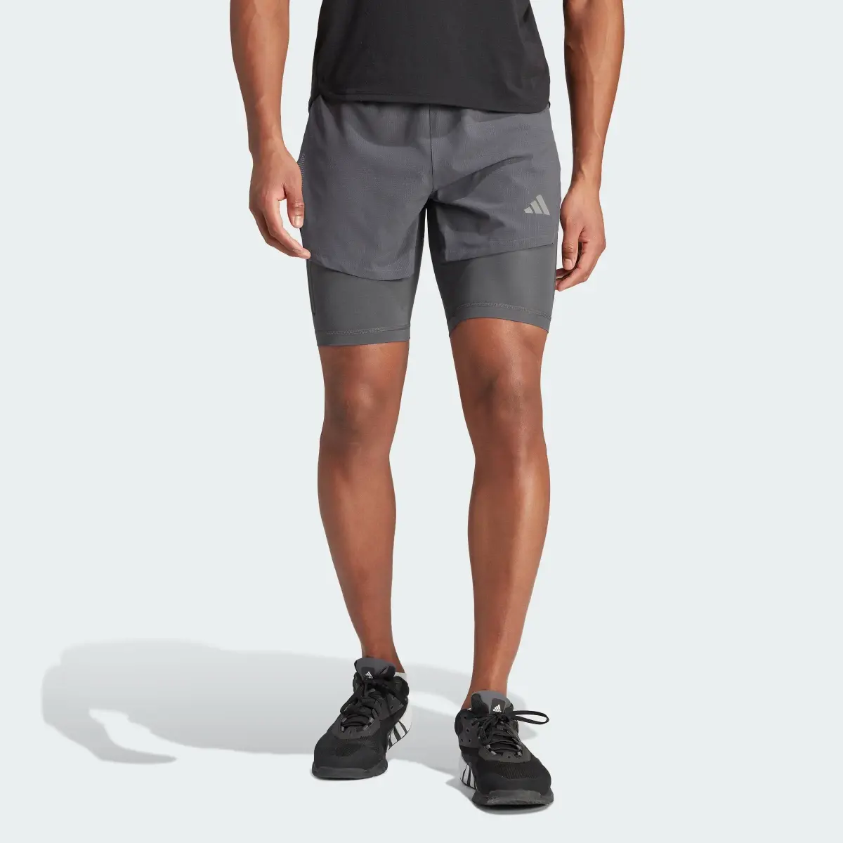 Adidas HEAT.RDY HIIT Elevated Training 2-in-1 Shorts. 1