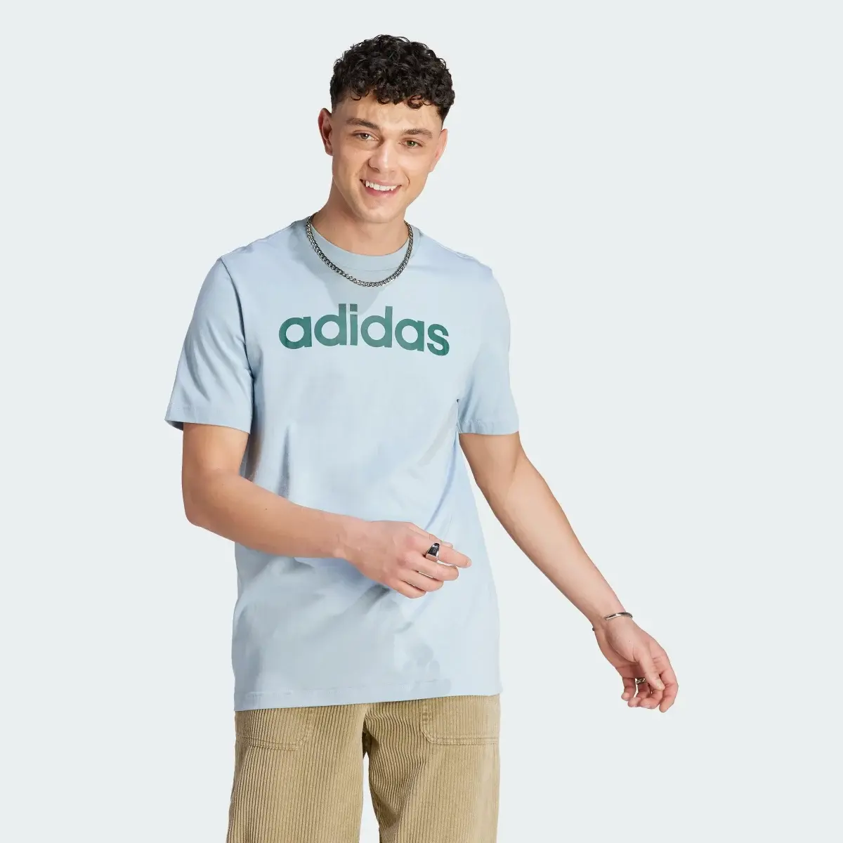 Adidas Camiseta Essentials Single Jersey Linear Embroidered Logo. 2