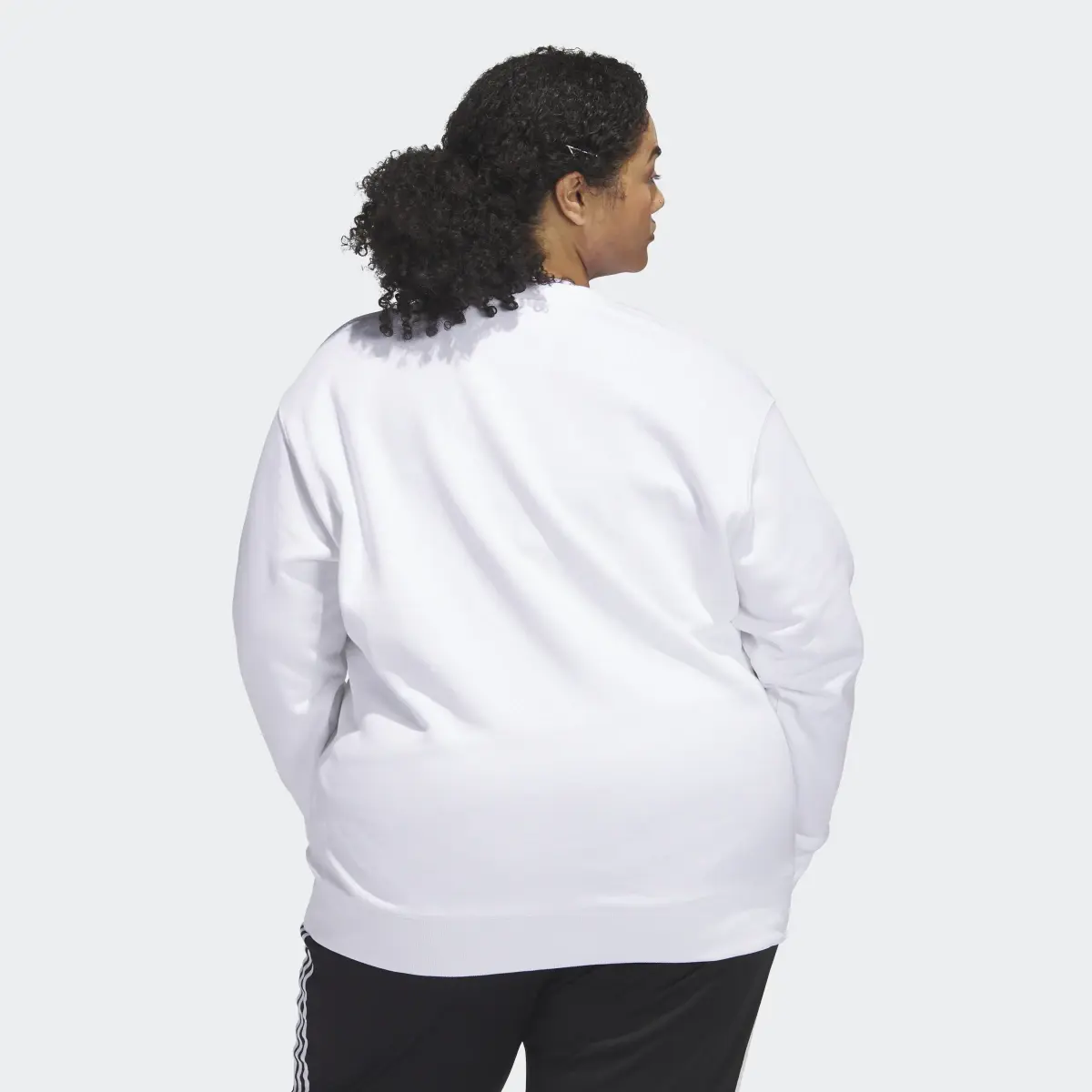 Adidas Trefoil Crew Sweatshirt (Plus Size). 3