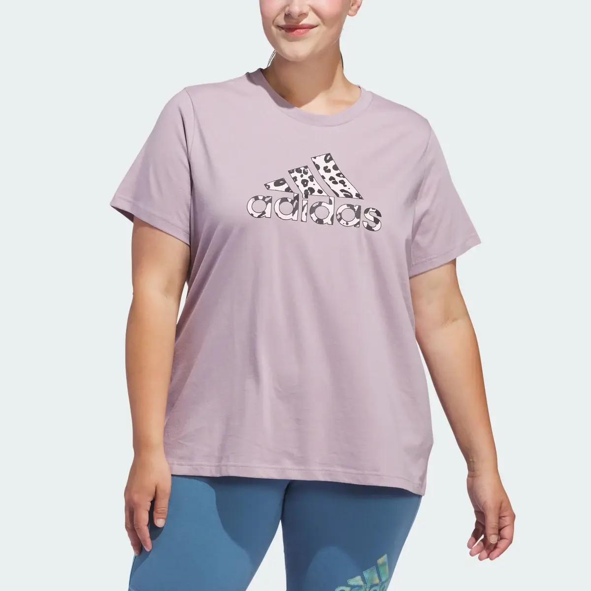 Adidas Playera Animal Print Estampada. 1