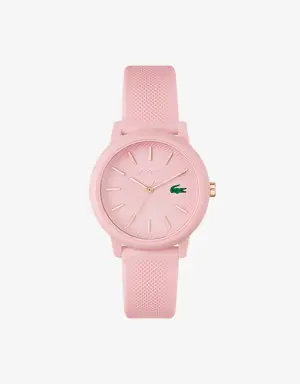 Montre femme Lacoste.12.12 avec bracelet en silicone rose