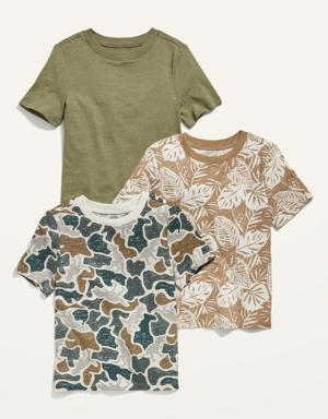 3-Pack Short-Sleeve T-Shirt for Toddler Boys green