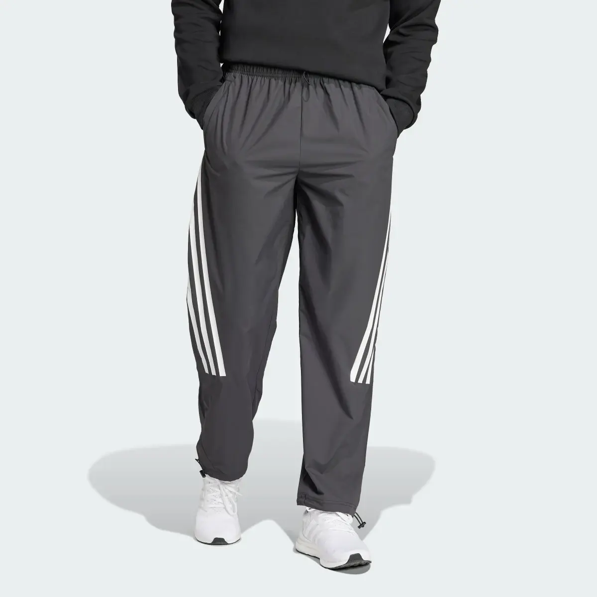 Adidas Future Icons 3-Stripes Loose Woven Pants. 1