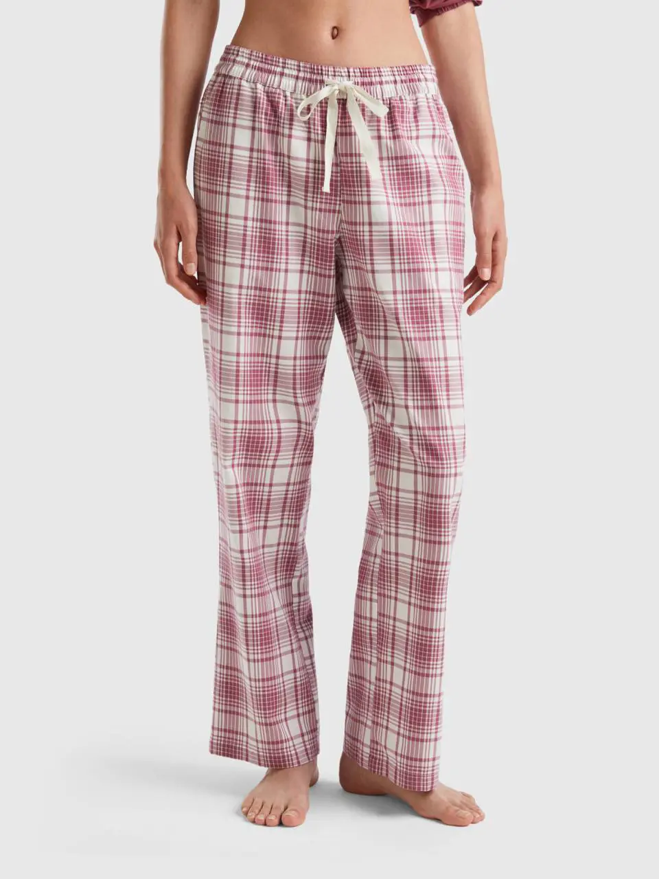 Benetton check trousers. 1