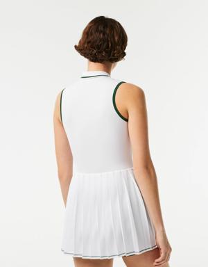 Lacoste SPORT Kadın Kolsuz Polo Yaka Beyaz Elbise. 3 Lacoste SPORT Kadın Kolsuz Polo Yaka Beyaz Elbise. 3