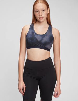 Gap Maternity GapFit Nursing Criss Cross Back Power Sports Bra blue