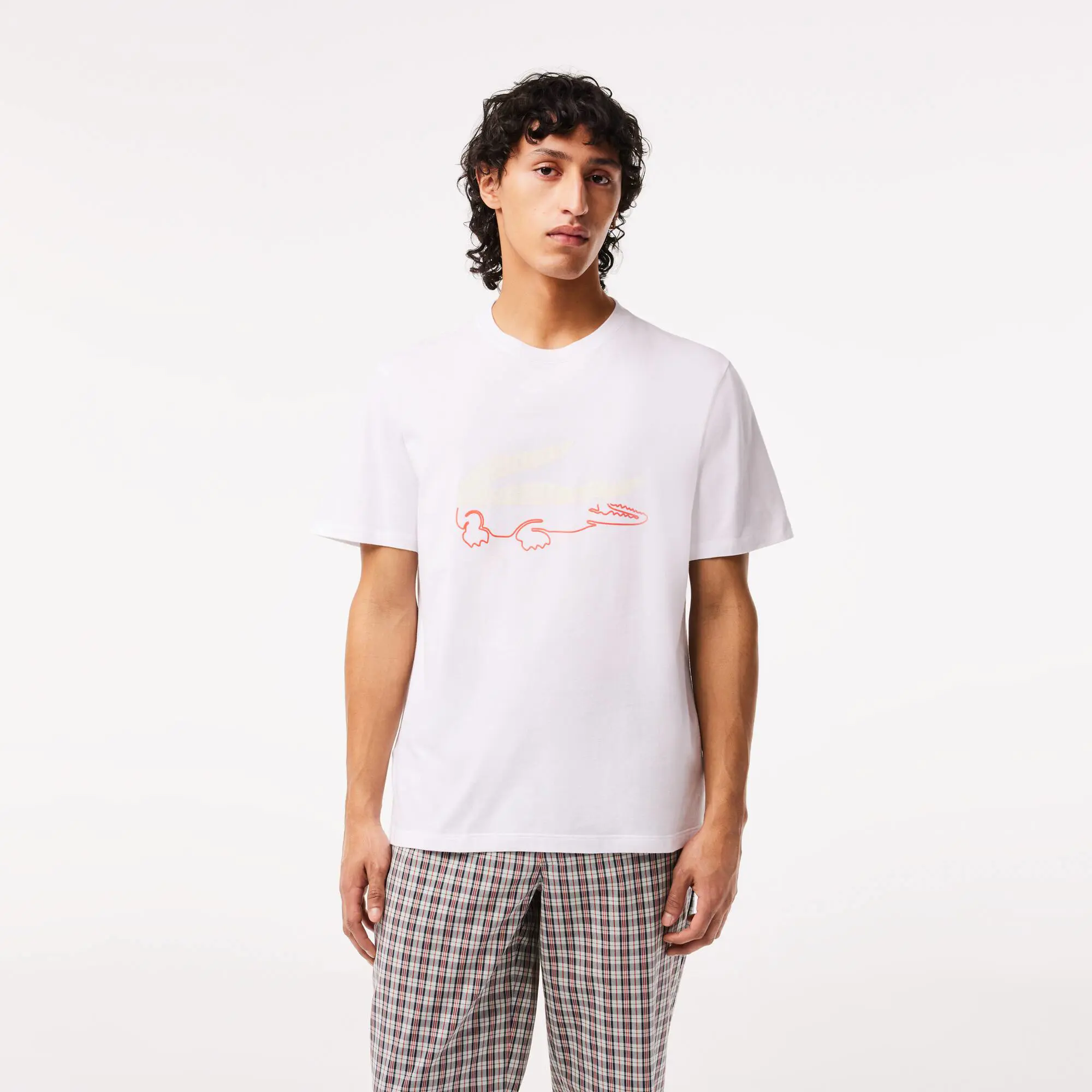 Lacoste T-shirt de jersey de algodão relaxed fit Lacoste para homem. 1