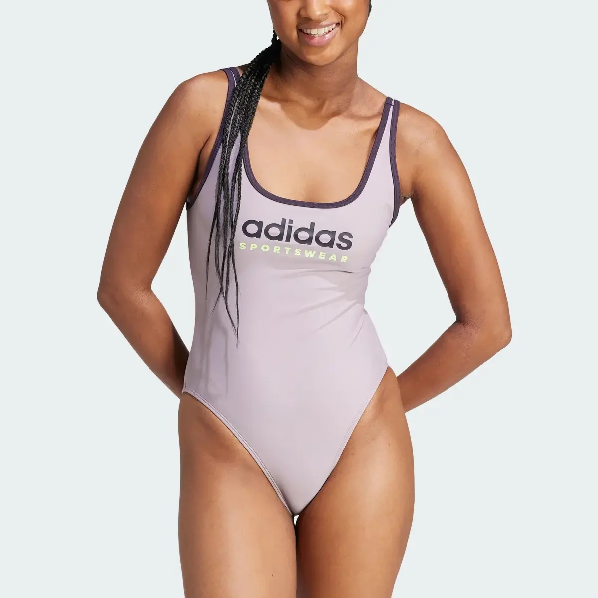 Adidas Sportswear U-Back Swimsuit. 1