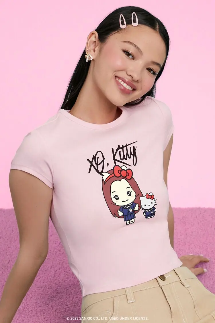 Forever 21 Forever 21 XO Kitty Hello Kitty Graphic Tee Pink/Multi. 1