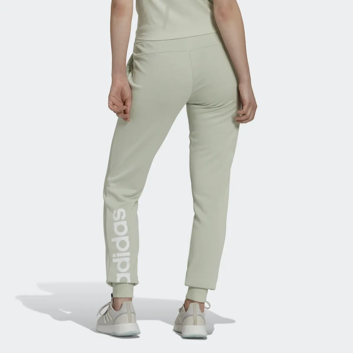 Adidas Essentials French Terry Logo Pants. 2
