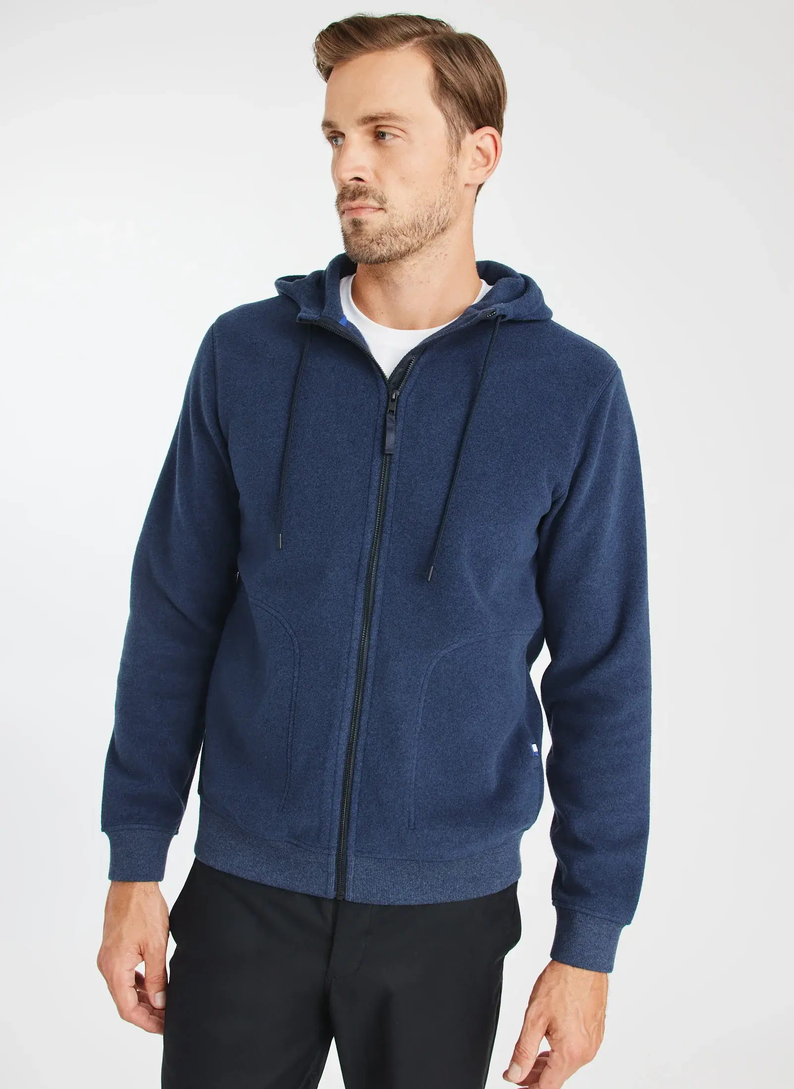 Kit And Ace Preston Hooded Fleece Jacket. 1